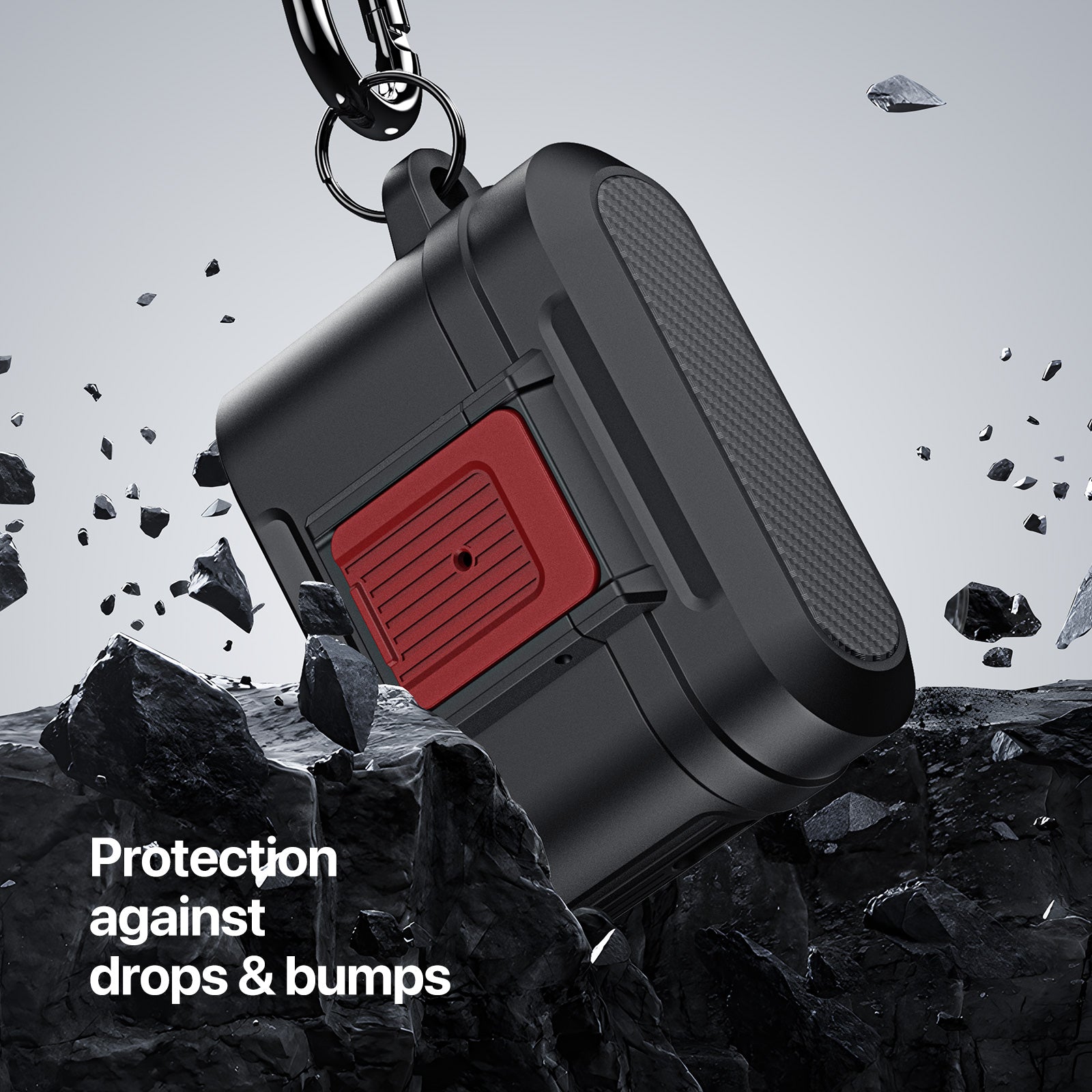 DUX DUCIS PECH Series for Apple AirPods Pro 2 Protective Case Armor Earphone Cover with Keychain DUX DUCIS PECH Series for Apple AirPods Pro 2 Protective Case Armor Earphone Cover with Keychain